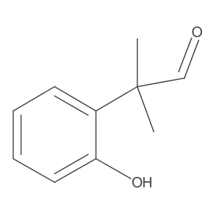 2-(2-Hydroxyphenyl)-2-methylpropanal结构式