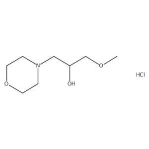 1-Methoxy-3-morpholinopropan-2-ol hydrochloride结构式
