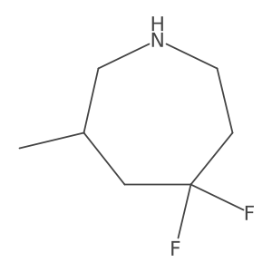 5,5-Difluoro-3-methylazepane结构式