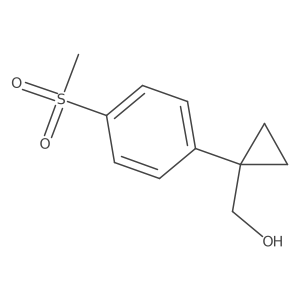 [1-(4-Methanesulfonylphenyl)cyclopropyl]methanol结构式