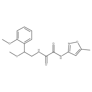 N1-(2-methoxy-2-(2-methoxyphenyl)ethyl)-N2-(5-methylisoxazol-3-yl)oxalamide Structure