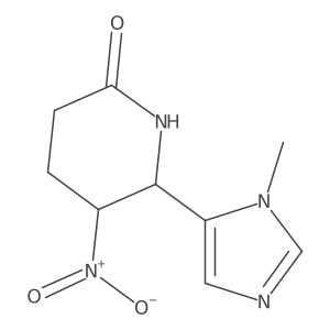 6-(1-Methyl-1H-imidazol-5-yl)-5-nitropiperidin-2-one结构式