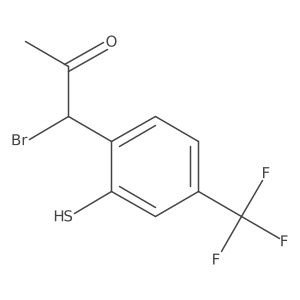 2-(1-Bromo-2-oxopropyl)-5-(trifluoromethyl)thiophenol Structure