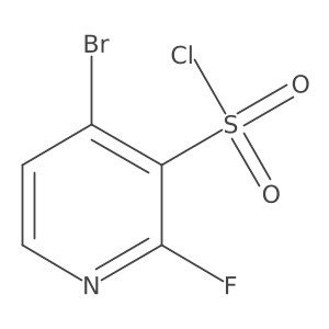 4-Bromo-2-fluoropyridine-3-sulfonyl chloride结构式