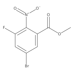 Methyl 5-bromo-3-fluoro-2-nitrobenzoate Structure