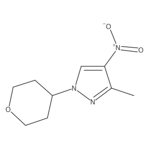 3-Methyl-4-nitro-1-(oxan-4-yl)pyrazole Structure