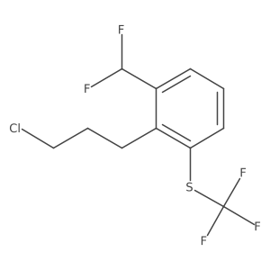 2-(3-Chloropropyl)-3-(trifluoromethylthio)benzodifluoride结构式
