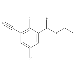 Ethyl 5-bromo-3-cyano-2-fluorobenzoate Structure
