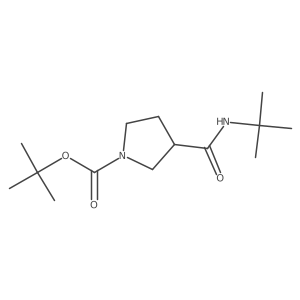 Tert-butyl 3-(tert-butylcarbamoyl)pyrrolidine-1-carboxylate Structure