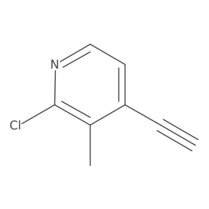 2-Chloro-4-ethynyl-3-methylpyridine结构式