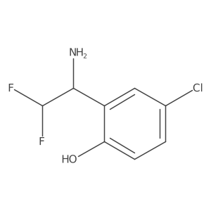 2-(1-Amino-2,2-difluoroethyl)-4-chlorophenol Structure