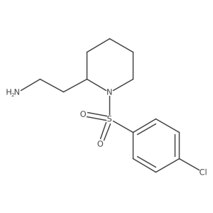 2-[1-(4-Chlorobenzenesulfonyl)piperidin-2-YL]ethan-1-amine Structure