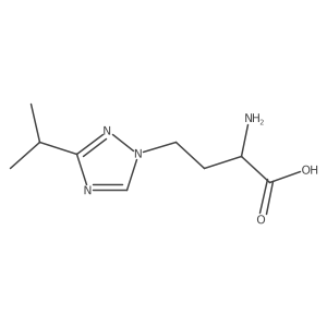 2-amino-4-[3-(propan-2-yl)-1H-1,2,4-triazol-1-yl]butanoic acid Structure