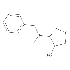 4-[Benzyl(methyl)amino]oxolan-3-ol结构式