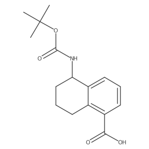 5-[(2-Methylpropan-2-yl)oxycarbonylamino]-5,6,7,8-tetrahydronaphthalene-1-carboxylic acid结构式