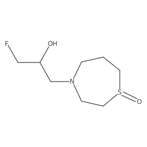 4-(3-Fluoro-2-hydroxypropyl)-1,4-thiazepan-1-one Structure