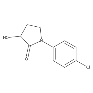 1-(4-Chlorophenyl)-3-hydroxy-2-pyrrolidinone结构式