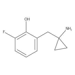 2-[(1-Aminocyclopropyl)methyl]-6-fluorophenol Structure