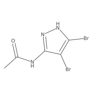 N-(4,5-Dibromo-1H-pyrazol-3-yl)acetamide Structure