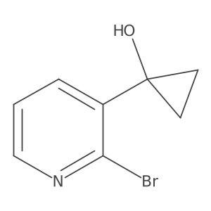 1-(2-Bromopyridin-3-yl)cyclopropan-1-ol Structure