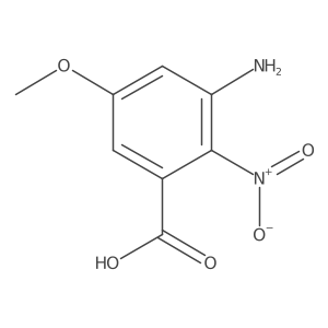 3-Amino-5-methoxy-2-nitrobenzoic acid结构式