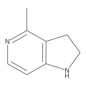 4-Methyl-2,3-dihydro-1H-pyrrolo[3,2-c]pyridine Structure