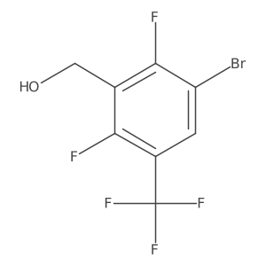 3-Bromo-2,6-difluoro-5-(trifluoromethyl)benzyl alcohol结构式