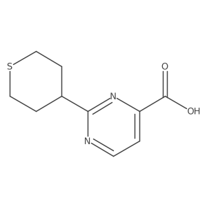 2-(Thian-4-yl)pyrimidine-4-carboxylic acid Structure