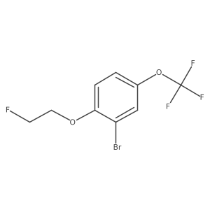 2-(2-Fluoroethoxy)-5-(trifluoromethoxy)bromobenzene结构式