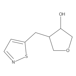 4-[(1,2-Thiazol-5-yl)methyl]oxolan-3-ol结构式