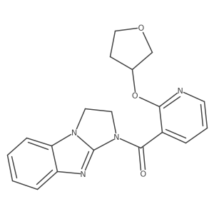 (2,3-dihydro-1H-benzo[d]imidazo[1,2-a]imidazol-1-yl)(2-((tetrahydrofuran-3-yl)oxy)pyridin-3-yl)methanone结构式