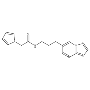 N-(3-([1,2,4]triazolo[1,5-a]pyrimidin-6-yl)propyl)-2-(1H-pyrrol-1-yl)acetamide Structure