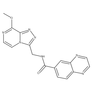 N-((8-methoxy-[1,2,4]triazolo[4,3-a]pyrazin-3-yl)methyl)quinoxaline-6-carboxamide Structure