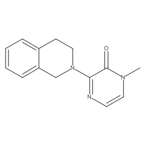 3-(3,4-dihydroisoquinolin-2(1H)-yl)-1-methylpyrazin-2(1H)-one结构式