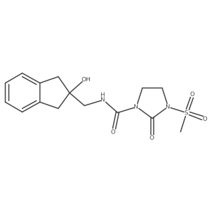 N-((2-hydroxy-2,3-dihydro-1H-inden-2-yl)methyl)-3-(methylsulfonyl)-2-oxoimidazolidine-1-carboxamide Structure