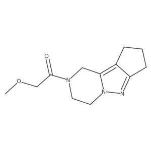 2-methoxy-1-(3,4,8,9-tetrahydro-1H-cyclopenta[3,4]pyrazolo[1,5-a]pyrazin-2(7H)-yl)ethanone结构式