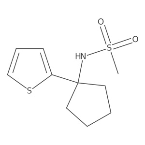 N-(1-(thiophen-2-yl)cyclopentyl)methanesulfonamide结构式