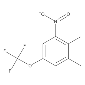 2-Iodo-1-methyl-3-nitro-5-(trifluoromethoxy)benzene结构式