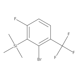 [2-bromo-6-fluoro-3-(trifluoromethyl)phenyl]-trimethyl-silane结构式