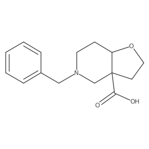 5-Benzyl-octahydrofuro[3,2-c]pyridine-3a-carboxylic acid Structure