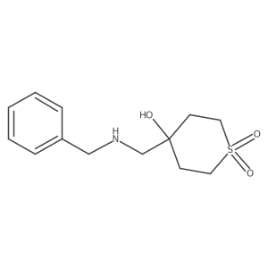 4-[(Benzylamino)methyl]-4-hydroxy-1lambda6-thiane-1,1-dione Structure