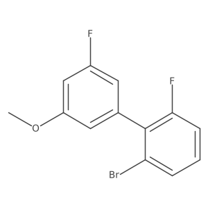 1-(2-Bromo-6-fluorophenyl)-3-fluoro-5-methoxybenzene结构式