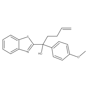 1-(Benzo[d]thiazol-2-yl)-1-(4-methoxyphenyl)pent-4-en-1-ol Structure