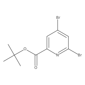 tert-Butyl 4,6-dibromopicolinate结构式