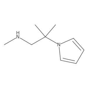 N,2-dimethyl-2-(1H-pyrrol-1-yl)propan-1-amine结构式