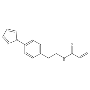 N-{2-[4-(1H-pyrazol-1-yl)phenyl]ethyl}prop-2-enamide Structure