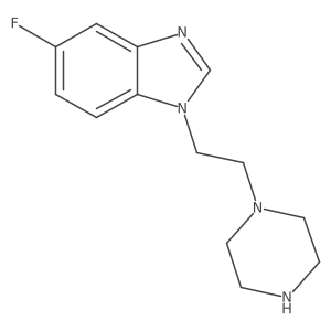 5-Fluoro-1-(2-(piperazin-1-yl)ethyl)-1H-benzo[d]imidazole Structure