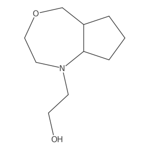 2-(2,3,5,5a,6,7,8,8a-octahydrocyclopenta[e][1,4]oxazepin-1-yl)ethanol结构式