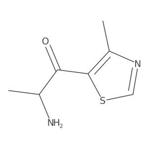 (2S)-2-amino-1-(4-methyl-1,3-thiazol-5-yl)propan-1-one Structure