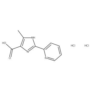 4-methyl-2-(pyridin-2-yl)-1H-imidazole-5-carboxylic acid dihydrochloride Structure